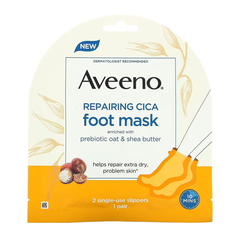 Aveeno Skin Relief Cica Foot Mask, 1 Pair